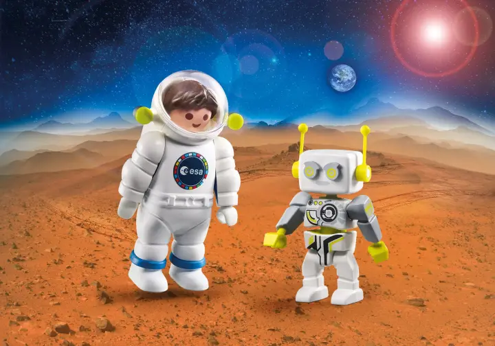 Playmobil 70991 - DuoPack ESA Astronaut e ROBert