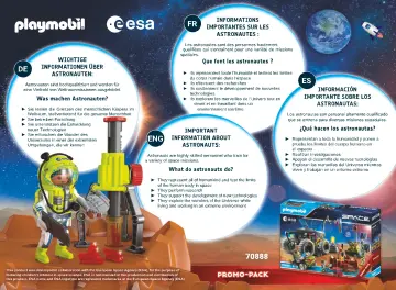 Manual de instruções Playmobil 70991 - DuoPack ESA Astronaut and ROBert (2)