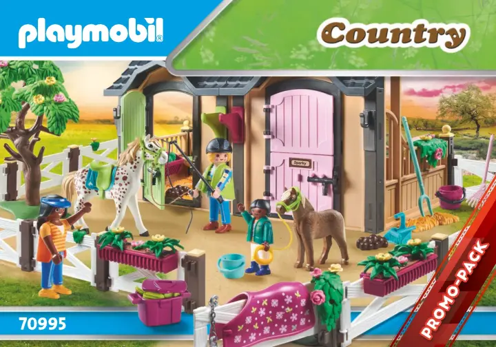 Manuales de instrucciones Playmobil 70995 - Clases de Equitación con Boxes para Caballos (1)