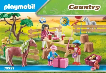 Bouwplannen Playmobil 70997 - Kinderverjaardagsfeestje op de ponyboerderij (1)