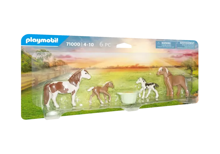 Playmobil 71000 - 2 pony "Icelandic" con puledri - BOX