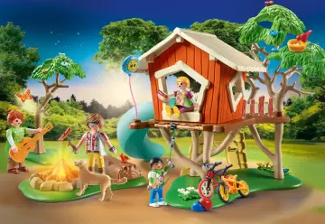 Playmobil 71001 - Cabane dans les arbres et toboggan