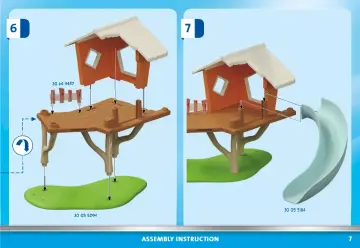 Manual de instruções Playmobil 71001 - Aventura na Casa da Árvore com escorrega (7)