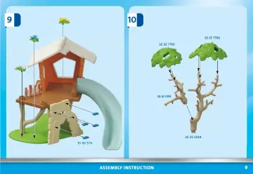 Manual de instruções Playmobil 71001 - Aventura na Casa da Árvore com escorrega (9)