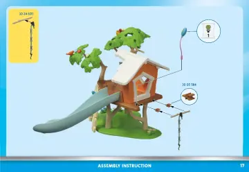 Manual de instruções Playmobil 71001 - Aventura na Casa da Árvore com escorrega (17)