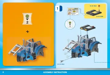Istruzioni di montaggio Playmobil 71004 - Grande Trattore con accessori (4)