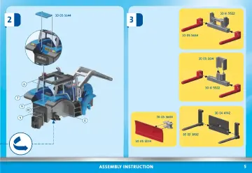 Istruzioni di montaggio Playmobil 71004 - Grande Trattore con accessori (5)