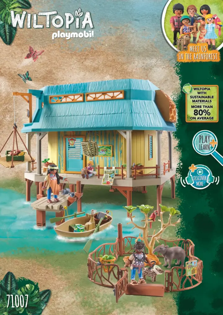 Istruzioni di montaggio Playmobil 71007 - Wiltopia - Centro per l'assistenza degli animali dell'Amazzonia (1)