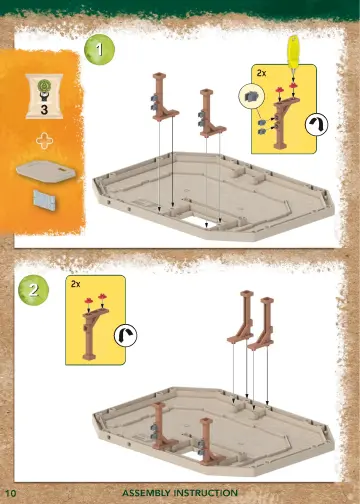 Istruzioni di montaggio Playmobil 71007 - Wiltopia - Centro per l'assistenza degli animali dell'Amazzonia (10)