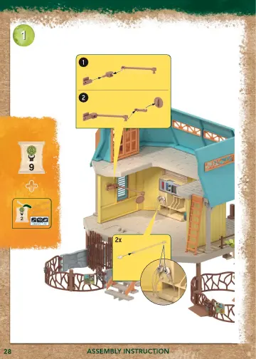 Notices de montage Playmobil 71007 - Wiltopia - Centre de soins pour animaux (28)