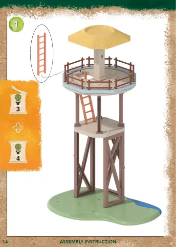 Bygganvisningar Playmobil 71008 - Wiltopia - Research Tower with Compass (14)