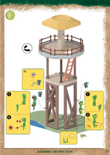 Bygganvisningar Playmobil 71008 - Wiltopia - Research Tower with Compass (17)