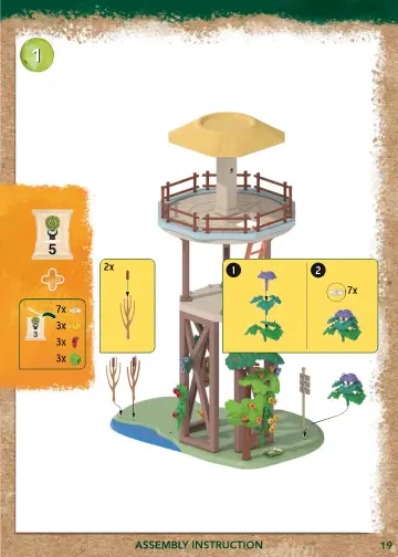 Bygganvisningar Playmobil 71008 - Wiltopia - Research Tower with Compass (19)