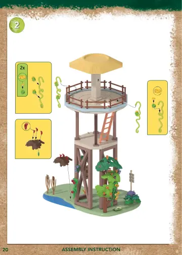 Bygganvisningar Playmobil 71008 - Wiltopia - Research Tower with Compass (20)