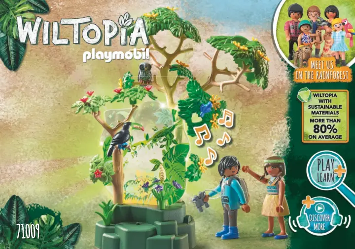 Bouwplannen Playmobil 71009 - Wiltopia - Regenwoud nachtlamp (1)