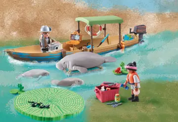 Playmobil 71010 - Wiltopia - Gita in barca e lamantini della foresta amazzonica