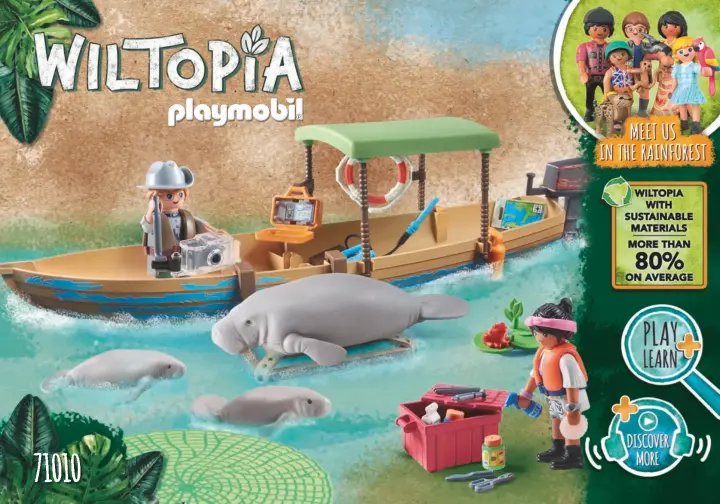 Notices de montage Playmobil 71010 - Wiltopia - Pirogue et lamantins (1)