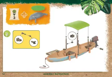 Building instructions Playmobil 71010 - Wiltopia - Boat Trip to the Manatees (14)