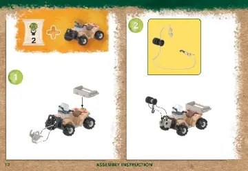 Notices de montage Playmobil 71011 - Wiltopia - Quad de secours pour animaux (12)