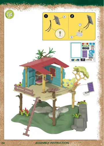 Összeszerelési útmutatók Playmobil 71013 - Wiltopia - Family Tree House (24)