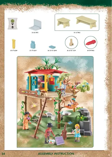 Bouwplannen Playmobil 71013 - Familie boomhut (34)