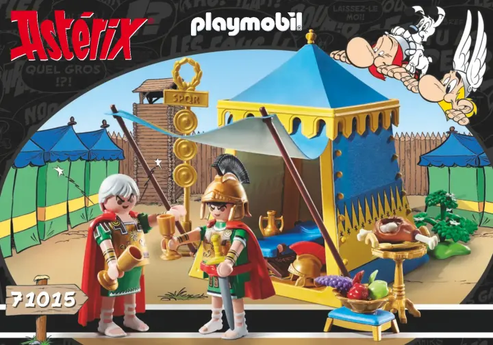 Οδηγίες συναρμολόγησης Playmobil 71015 - Asterix : Σκηνή του Ρωμαίου Εκατόνταρχου (1)