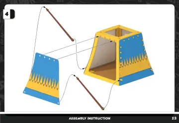 Istruzioni di montaggio Playmobil 71015 - Asterix: Tenda del capo con generali (13)