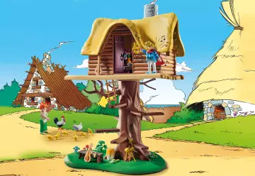 Playmobil 71016 - Asterix: Cacofonix com casa da árvore