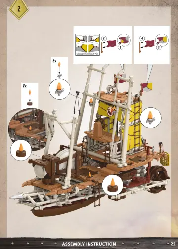 Istruzioni di montaggio Playmobil 71023 - Sal'ahari Sands - Veliero del Deserto (25)