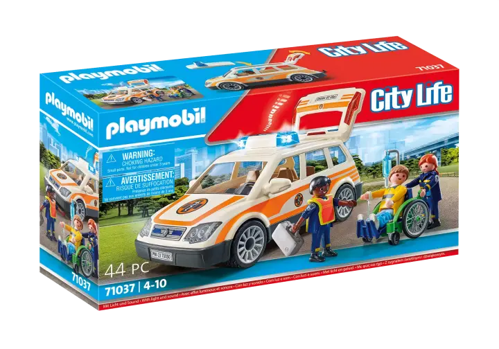 Playmobil 71037 - Όχημα Πρώτων Βοηθειών με διασώστες - BOX