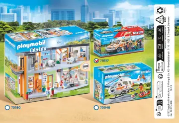 Οδηγίες συναρμολόγησης Playmobil 71037 - Όχημα Πρώτων Βοηθειών με διασώστες (12)