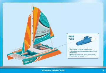 Building instructions Playmobil 71043 - Catamaran (11)