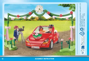 Notices de montage Playmobil 71077 - Couple de mariés avec photographe et voiture (12)