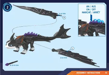 Istruzioni di montaggio Playmobil 71081 - Dragons: The Nine Realms - Thunder & Tom (13)
