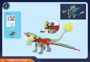 Istruzioni di montaggio Playmobil 71083 - Dragons: The Nine Realms - Feathers & Alex (8)