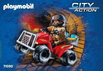 Bygganvisningar Playmobil 71090 - Brandkår - Speed Quad (1)