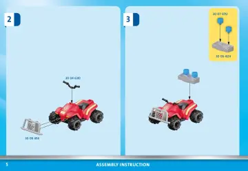 Istruzioni di montaggio Playmobil 71090 - Quad Vigile del Fuoco (5)