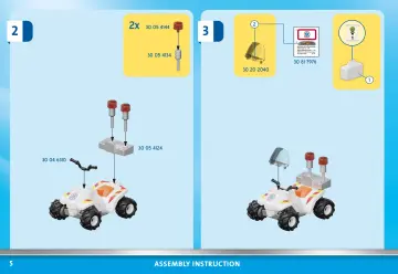 Istruzioni di montaggio Playmobil 71091 - Quad Unità di soccorso (5)