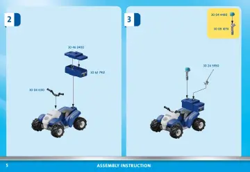 Manual de instruções Playmobil 71092 - Polícia - Speed Quad (5)