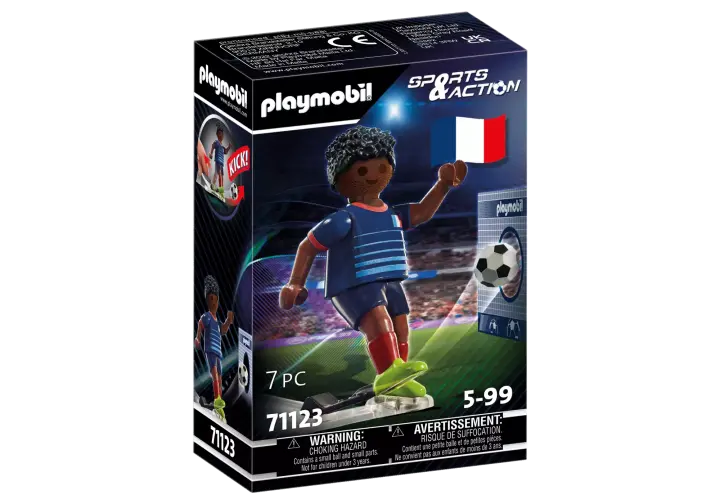 Playmobil 71123 - Jugador de Fútbol - Francia A - BOX