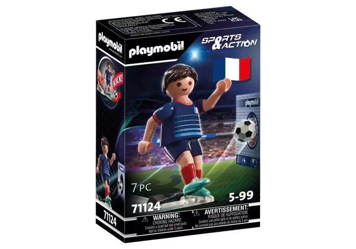 Playmobil 71124 - Jugador de Fútbol - Francia B - BOX