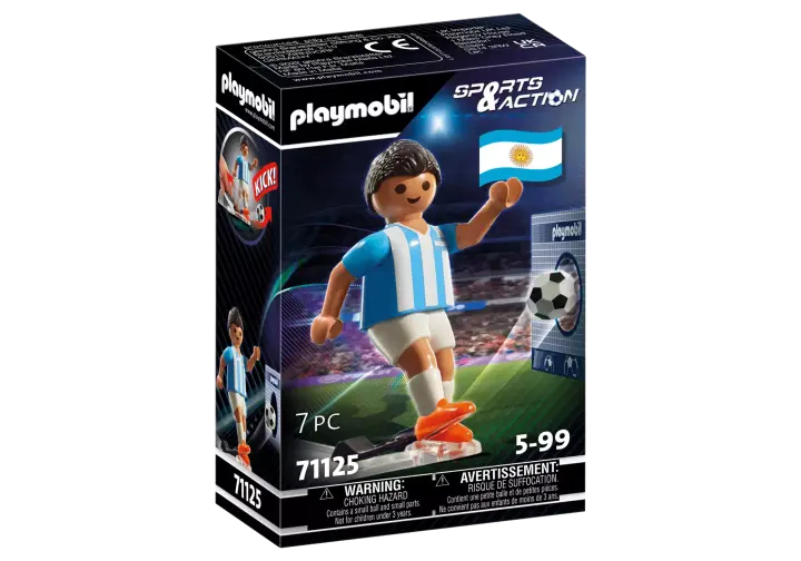Playmobil 71125 - Jugador de Fútbol - Argentina - BOX