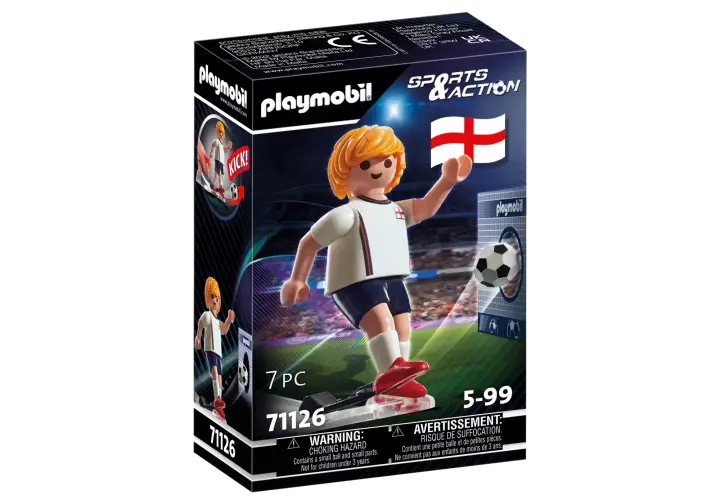 Playmobil 71126 - Giocatore Nazionale Inghilterra - BOX