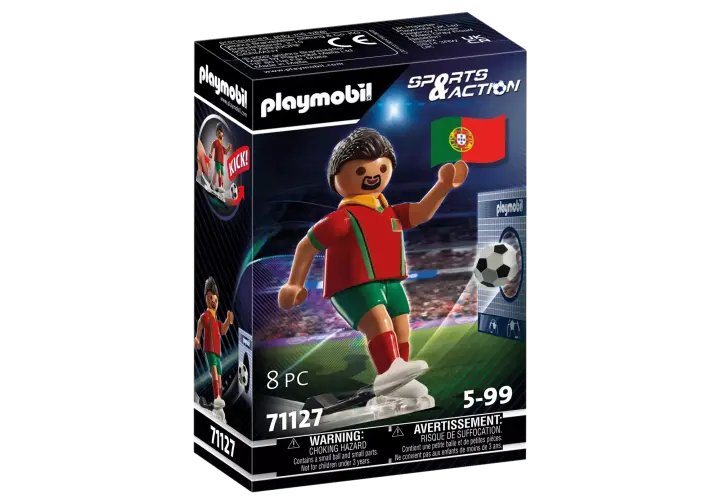 Playmobil 71127 - Jugador de Fútbol - Portugal - BOX