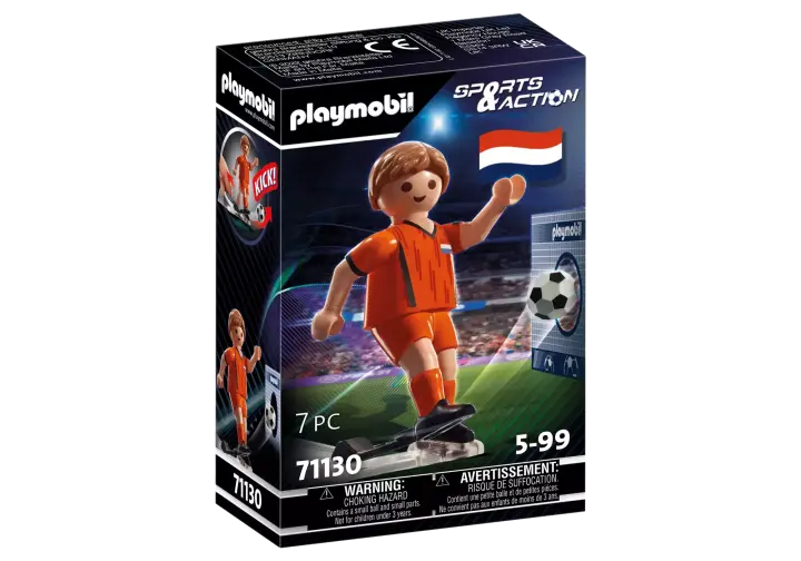 Playmobil 71130 - Soccer Player - Netherlands - BOX