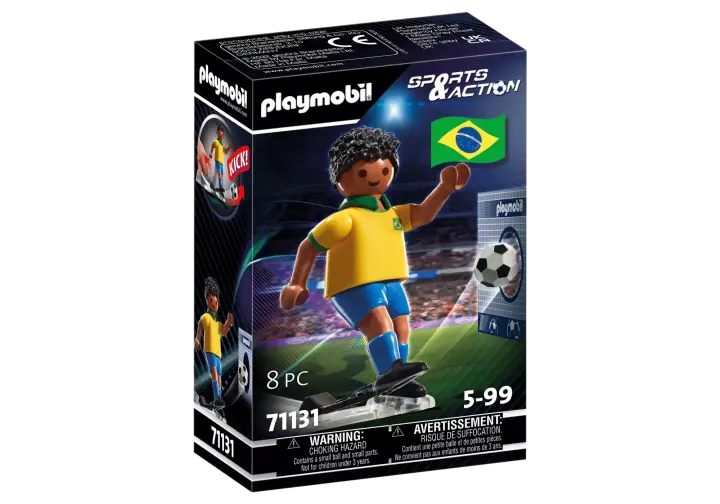 Playmobil 71131 - Jugador de Fútbol - Brasil - BOX
