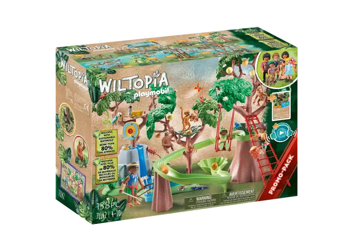 Playmobil 71142 - Wiltopia - Aire de jeu tropicale de la jungle - BOX