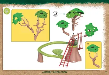 Notices de montage Playmobil 71142 - Wiltopia - Aire de jeu tropicale de la jungle (7)