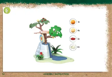 Notices de montage Playmobil 71142 - Wiltopia - Aire de jeu tropicale de la jungle (12)