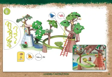 Manual de instruções Playmobil 71142 - Wiltopia - Parque Infantil SelvaTropical (15)